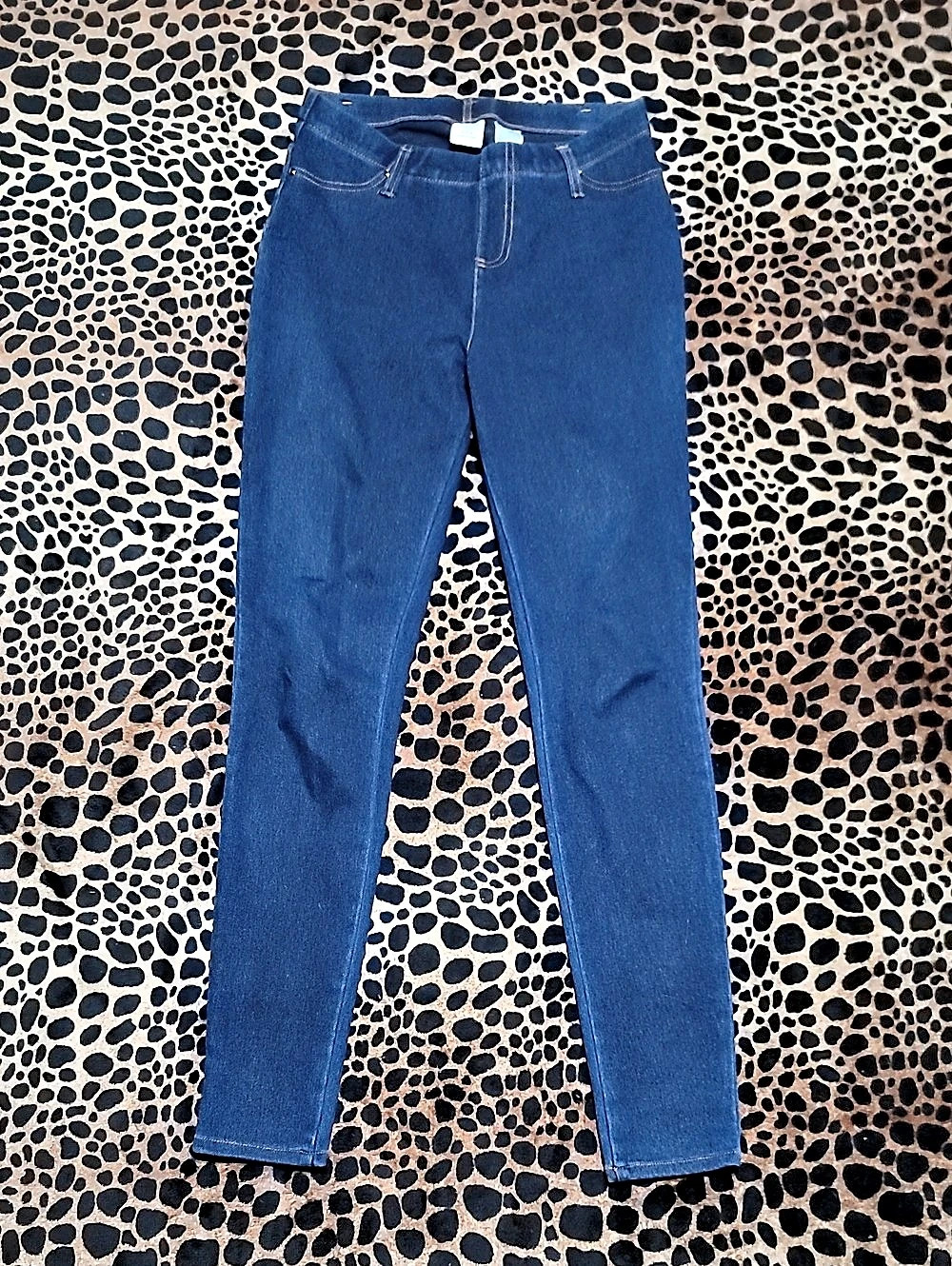 Time and Tru Women's High Rise Skinny Leg Denim Jegging Blue Small